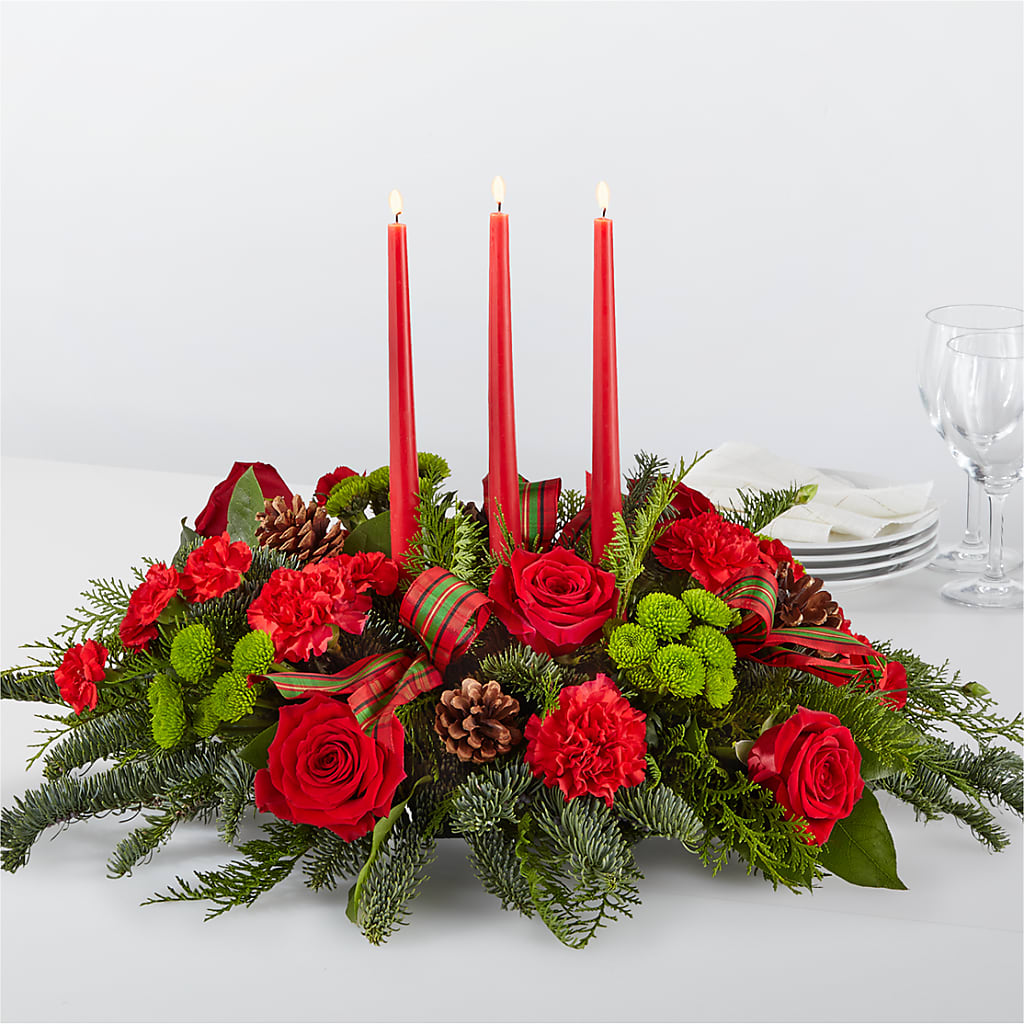 By the Candlelight Centerpiece – Infinity Floral, Osseo MN