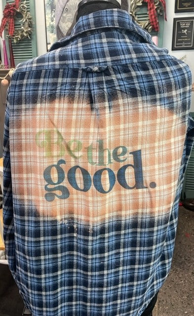 Be The Good Blue Flannel Unisex Extra Large