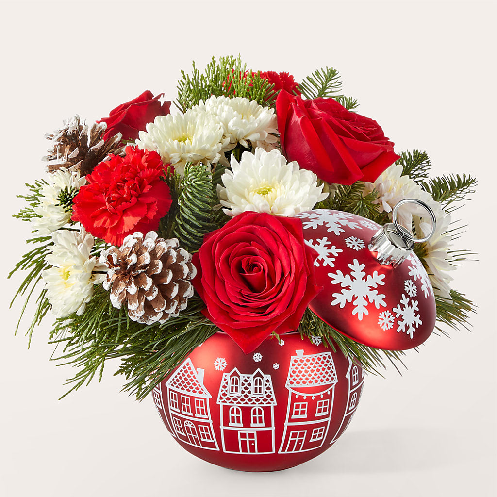 Christmas Village Ornament – Infinity Floral, Osseo MN