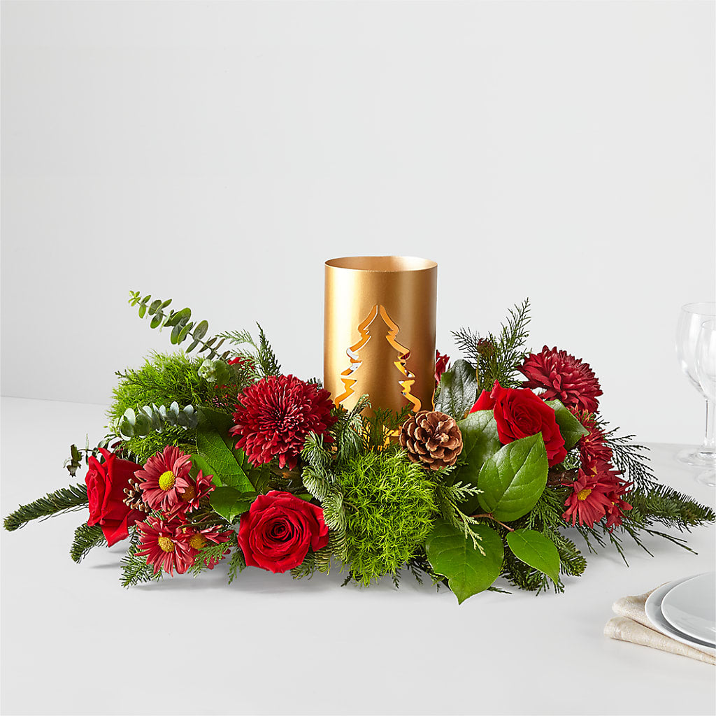 Toast the Season Centerpiece – Infinity Floral, Osseo MN
