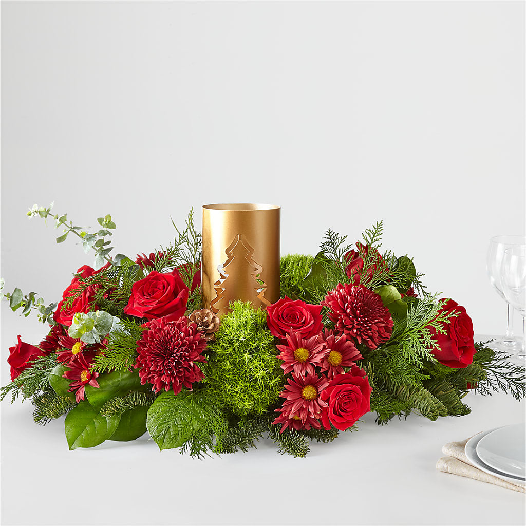 Toast the Season Centerpiece – Infinity Floral, Osseo MN