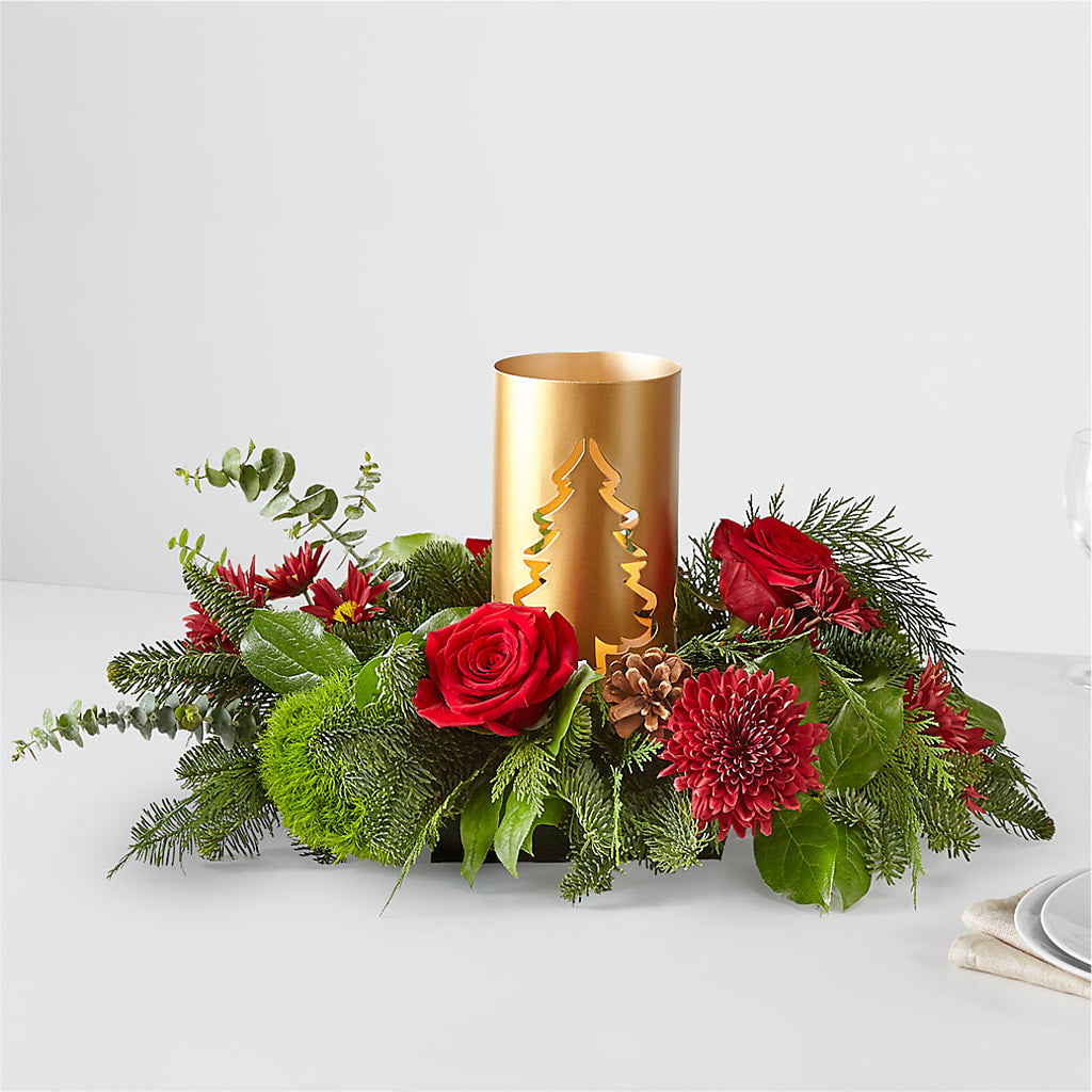 Toast the Season Centerpiece – Infinity Floral, Osseo MN