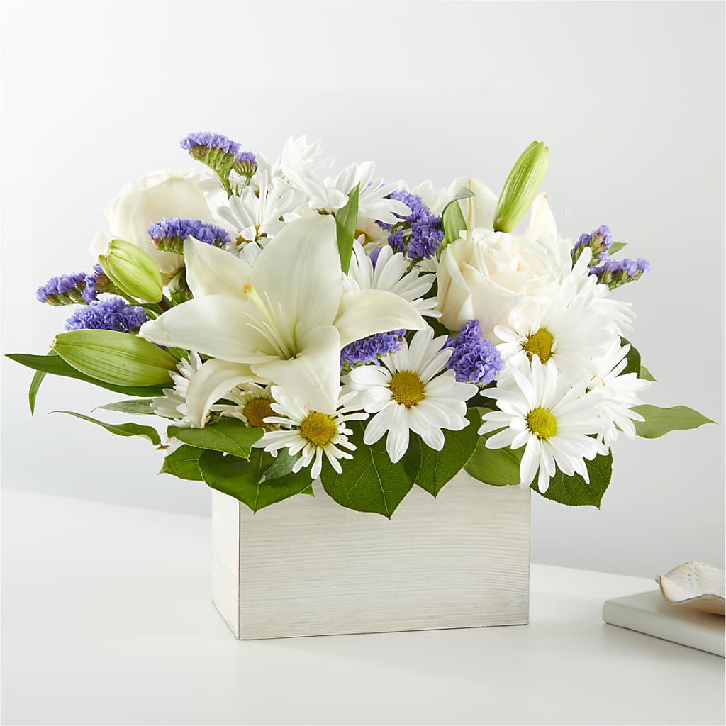 Beyond Blue Box Bouquet – Infinity Floral, Osseo MN