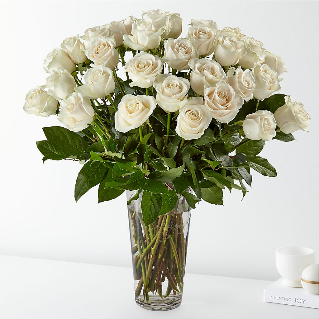 Long Stem White Rose Bouquet – Infinity Floral, Osseo MN