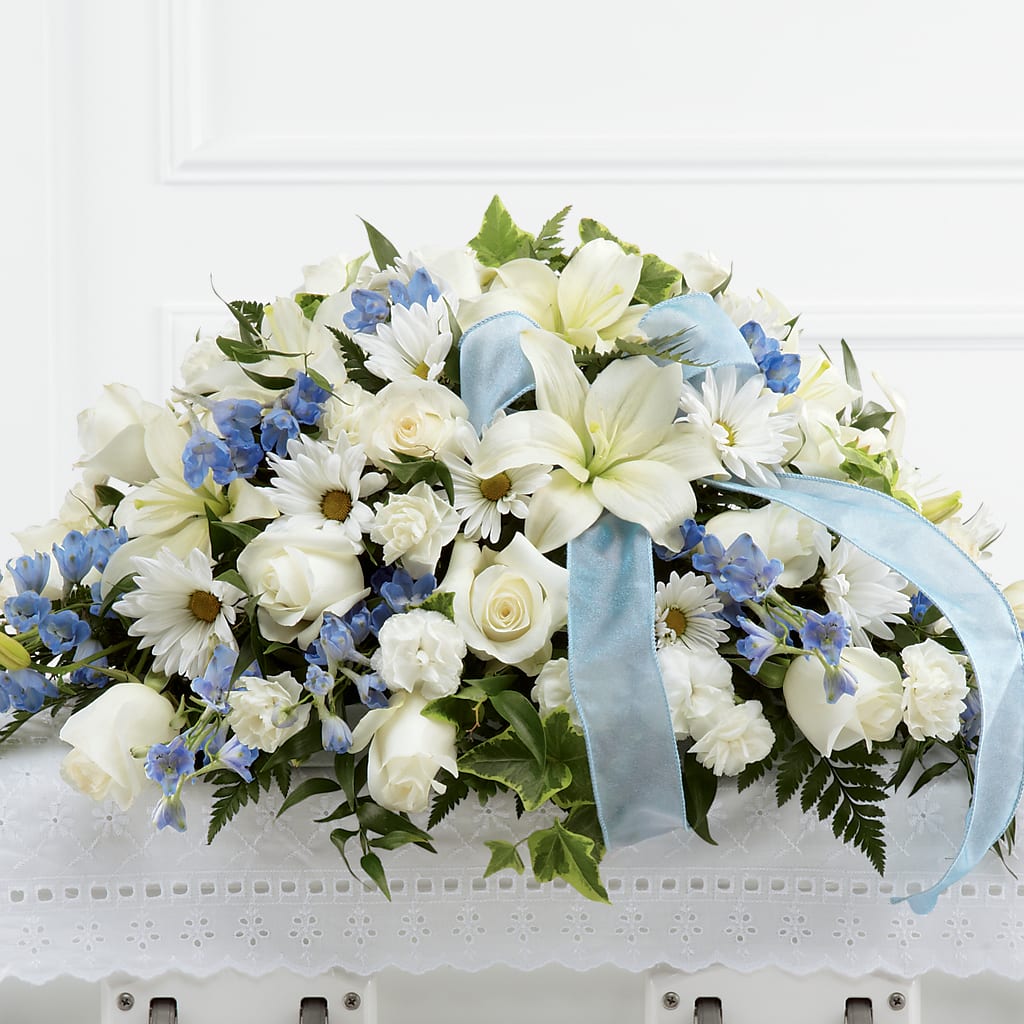 Tender Treasure Casket Spray – Infinity Floral, Osseo MN
