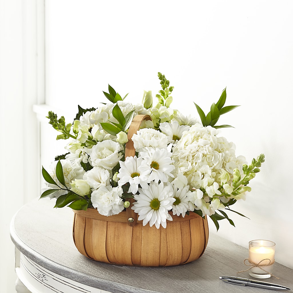 Pure Ivory Basket – Infinity Floral, Osseo MN