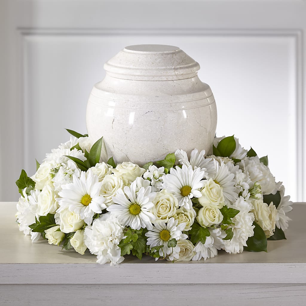 Ivory Gardens Cremation Adornment – Infinity Floral, Osseo MN
