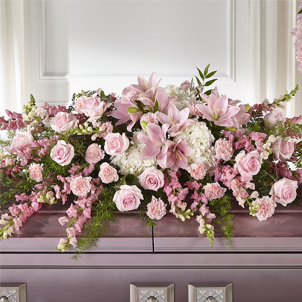 Life & Remembrance Casket Spray – Infinity Floral, Osseo MN