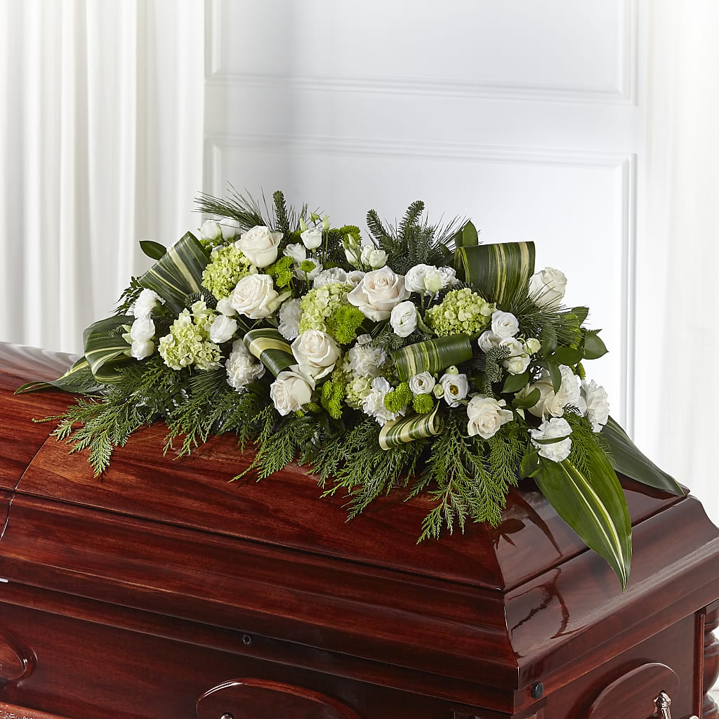 Hopeful Gesture Casket Spray – Infinity Floral, Osseo MN