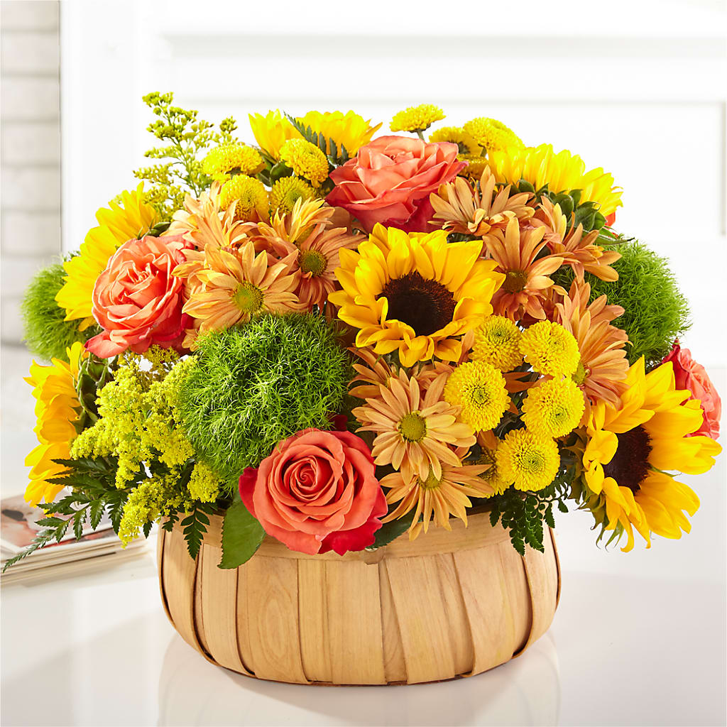 Harvest Sunflower Basket – Infinity Floral, Osseo MN