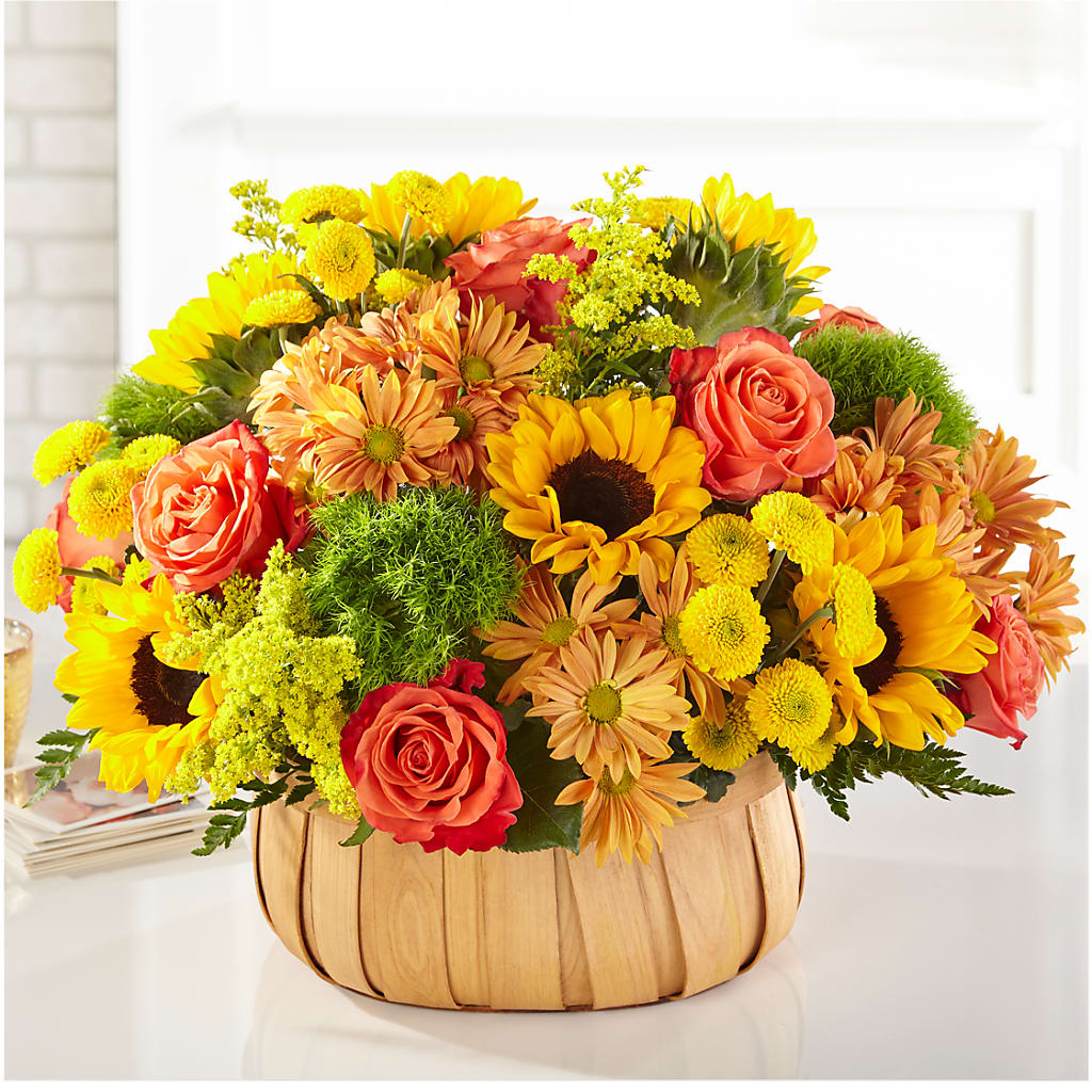 Harvest Sunflower Basket – Infinity Floral, Osseo MN