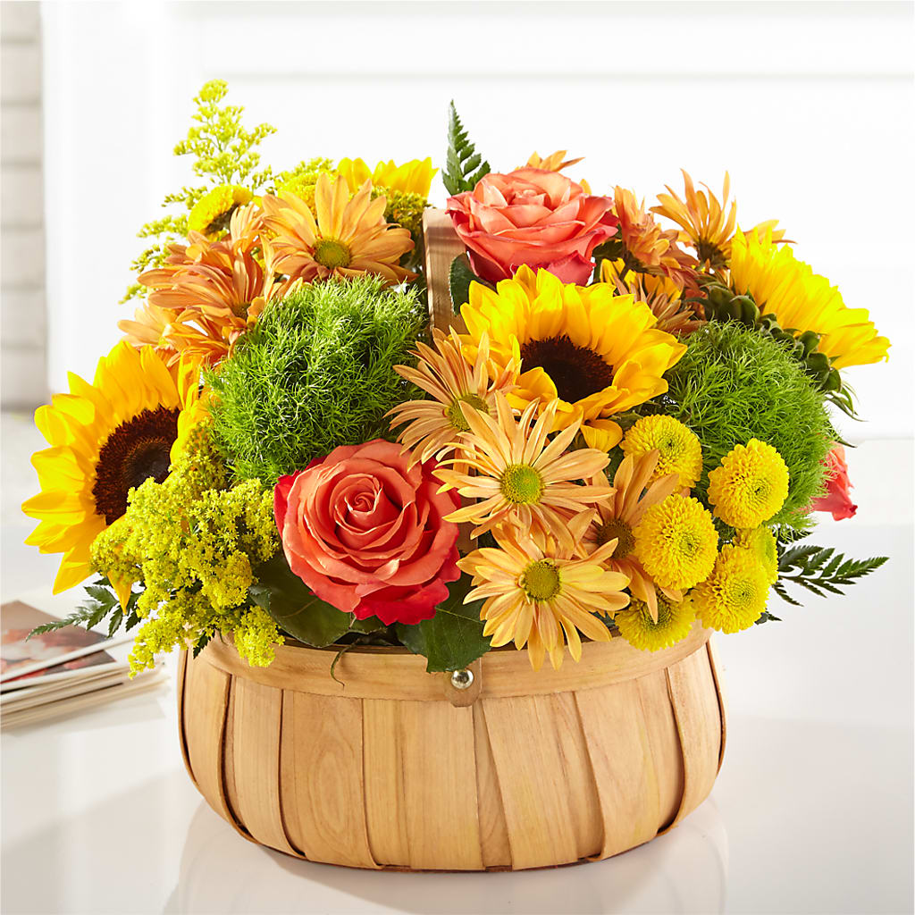 Harvest Sunflower Basket – Infinity Floral, Osseo MN