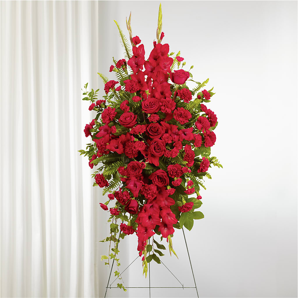 From the Heart Standing Spray – Infinity Floral, Osseo MN