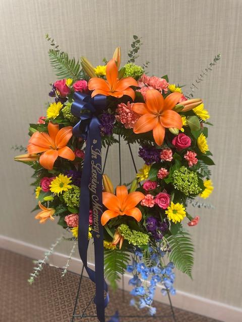 Colorful Serenity Wreath – Infinity Floral, Osseo MN