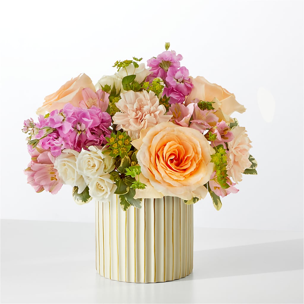 Paradise Bouquet with Ivory Vase – Infinity Floral, Osseo MN