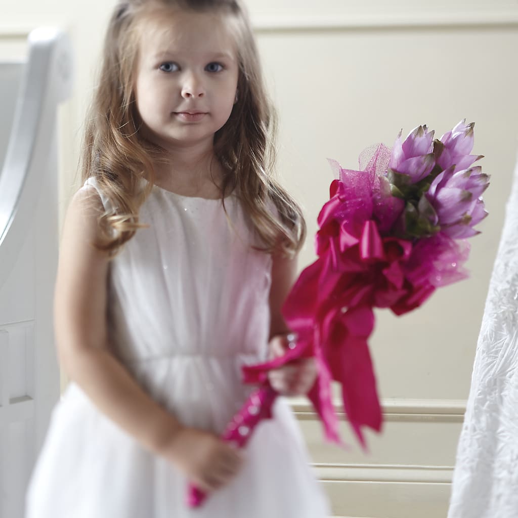 Sparkle Pink Flower Girl Bouquet – Infinity Floral, Osseo MN