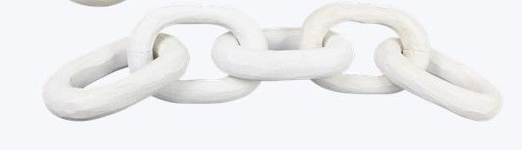 WHITE WOOD CHAIN TABLETOP DECOR – Infinity Floral, Osseo MN