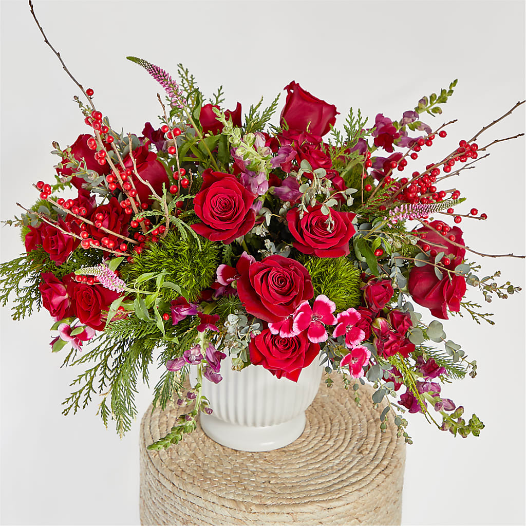 Big Red Bow Bouquet –  Infinity Floral, Osseo MN