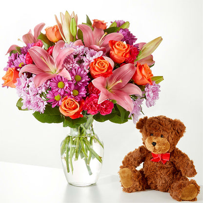 One and Only Bouquet and Bear Bundle –  Infinity Floral, Osseo MN