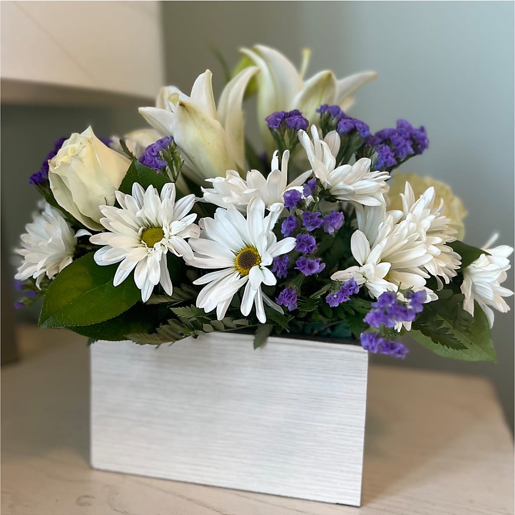 Beyond Blue Box Bouquet –  Infinity Floral, Osseo MN