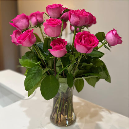 Long Stem Pink Rose Bouquet –  Infinity Floral, Osseo MN