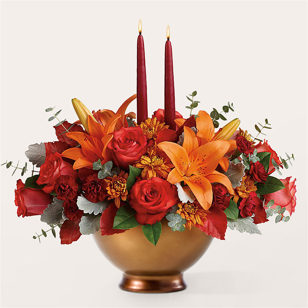 Fruits of Fall Centerpiece –  Infinity Floral, Osseo MN