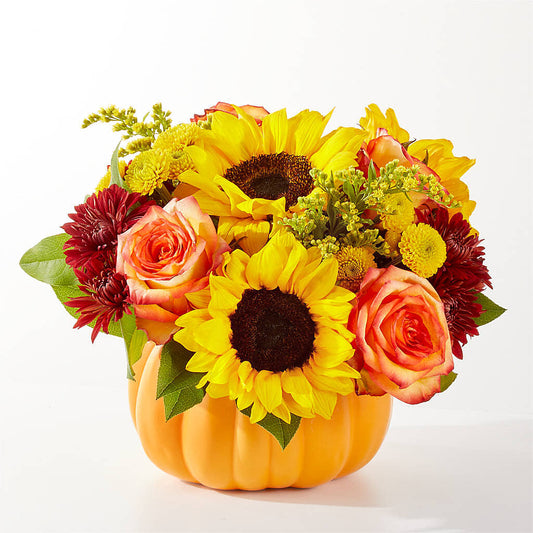 Golden Gourd Pumpkin Bouquet –  Infinity Floral, Osseo MN