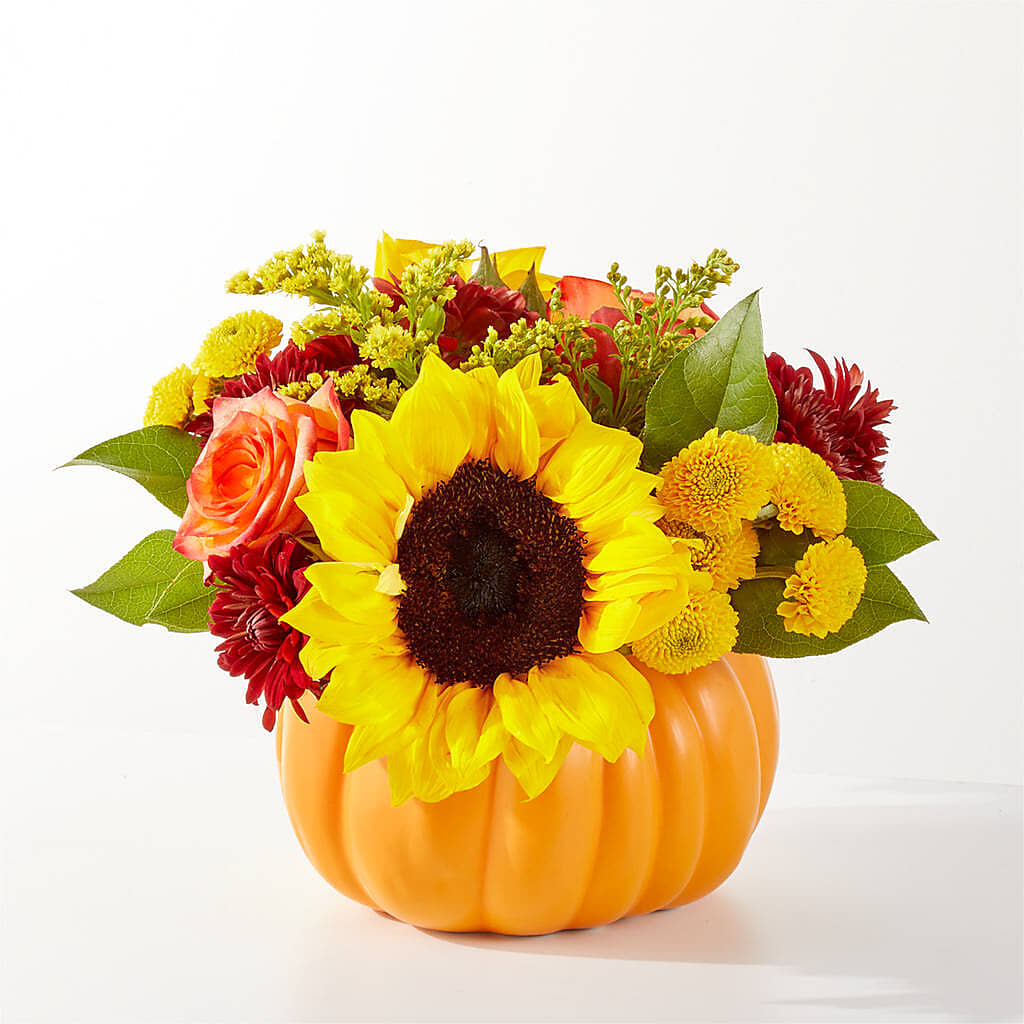 Golden Gourd Pumpkin Bouquet –  Infinity Floral, Osseo MN