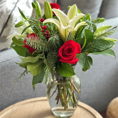Sparkling Snowflakes Bouquet –  Infinity Floral, Osseo MN