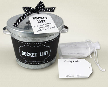 METAL BUCKET LIST BUCKET