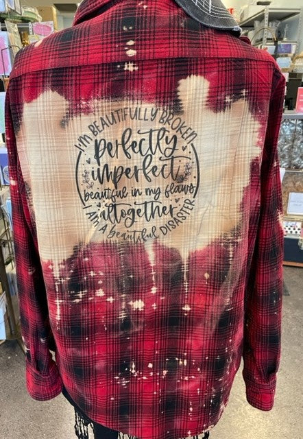 Perfectly Imperfect Red and Black Flannel Unisex Large