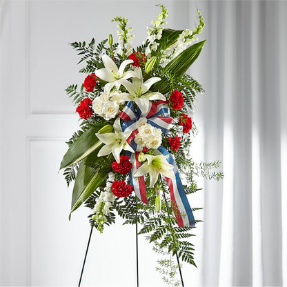 Stars of Life Standing Spray –  Infinity Floral, Osseo MN