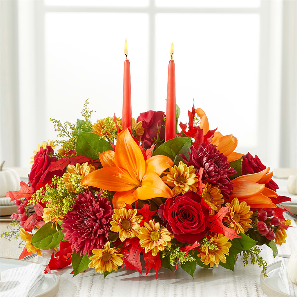 Autumn's Embrace Centerpiece –  Infinity Floral, Osseo MN