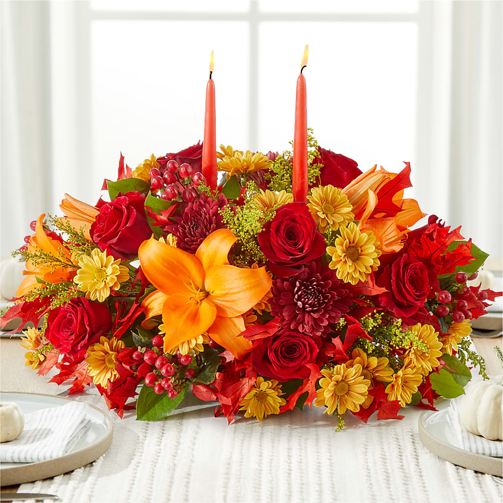 Autumn's Embrace Centerpiece –  Infinity Floral, Osseo MN