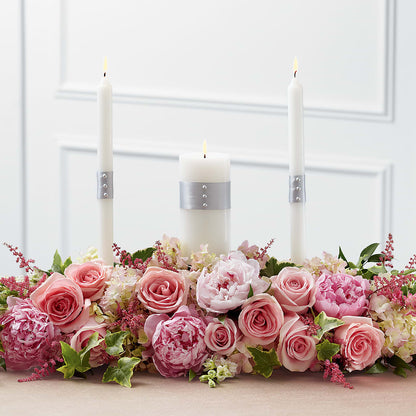 Worldwide Romance Unity Candle Arrangement –  Infinity Floral, Osseo MN